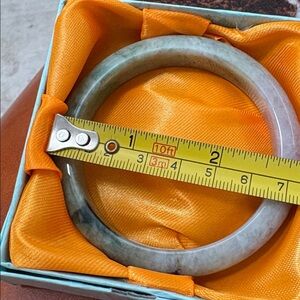 Jade Green and light gray  Bracelet